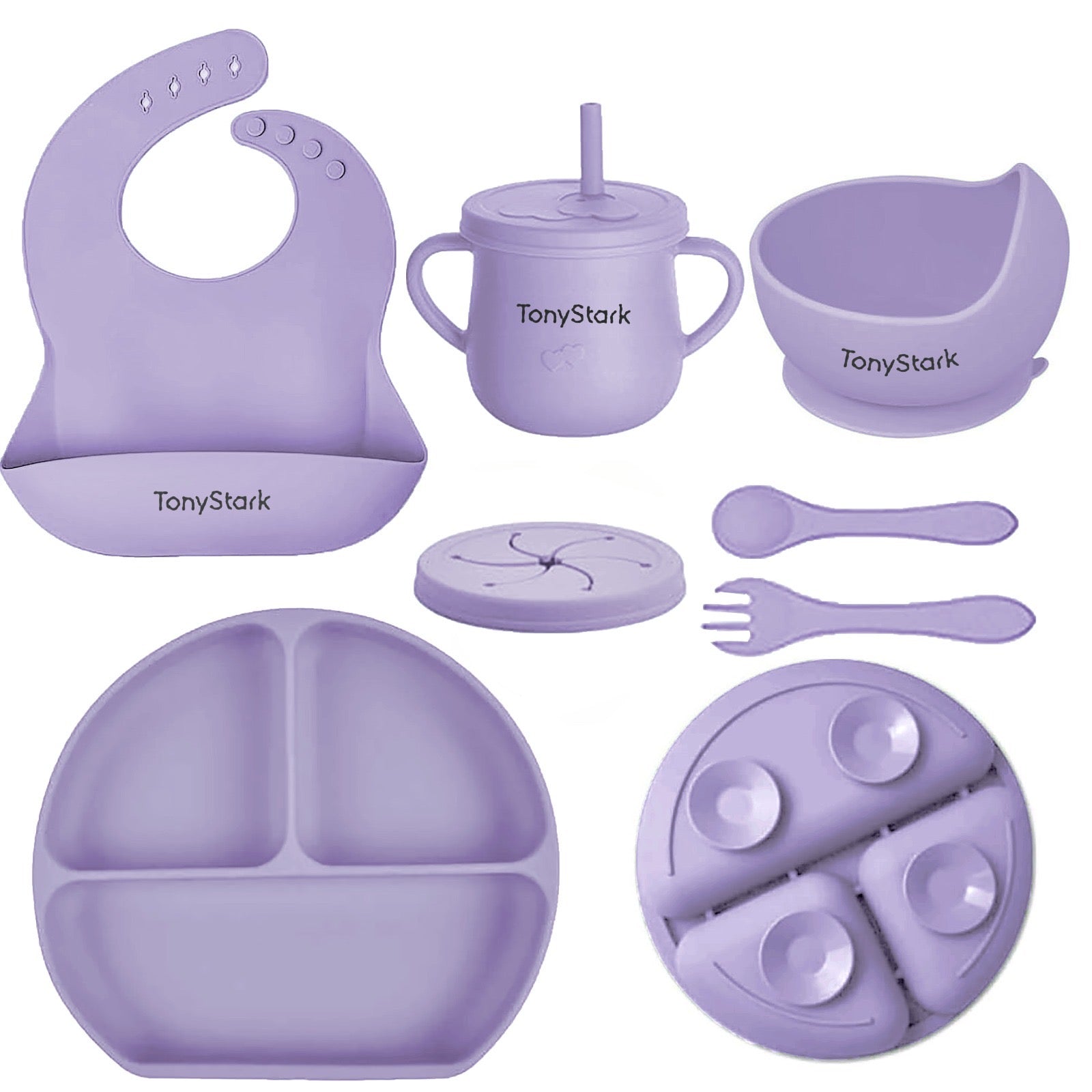 Silicone Feeding Set for Babies – 7-Piece Baby Weaning Essentials Set