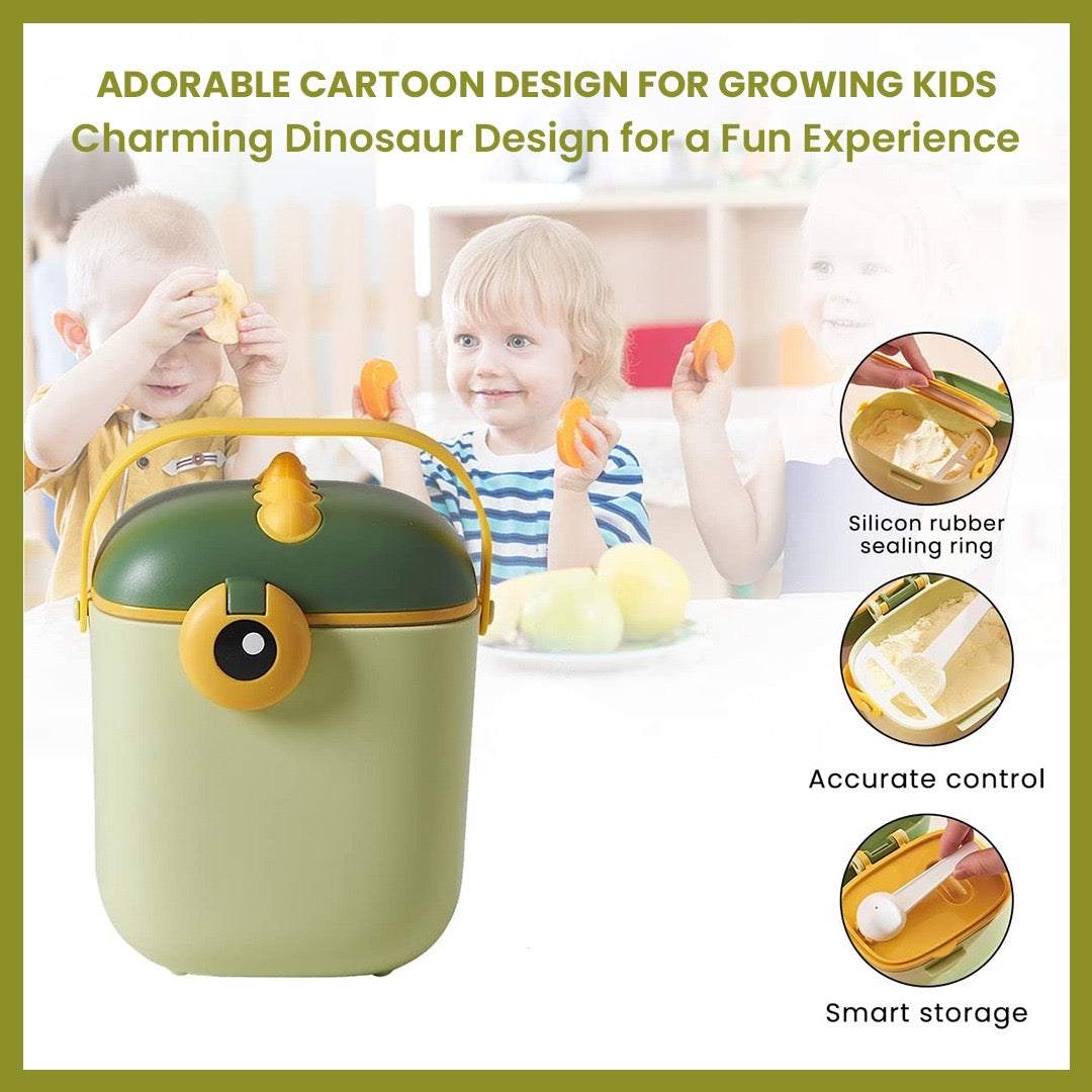 Baby Milk Storage Box with Scoop | Airtight Formula Dispenser & Snack Container