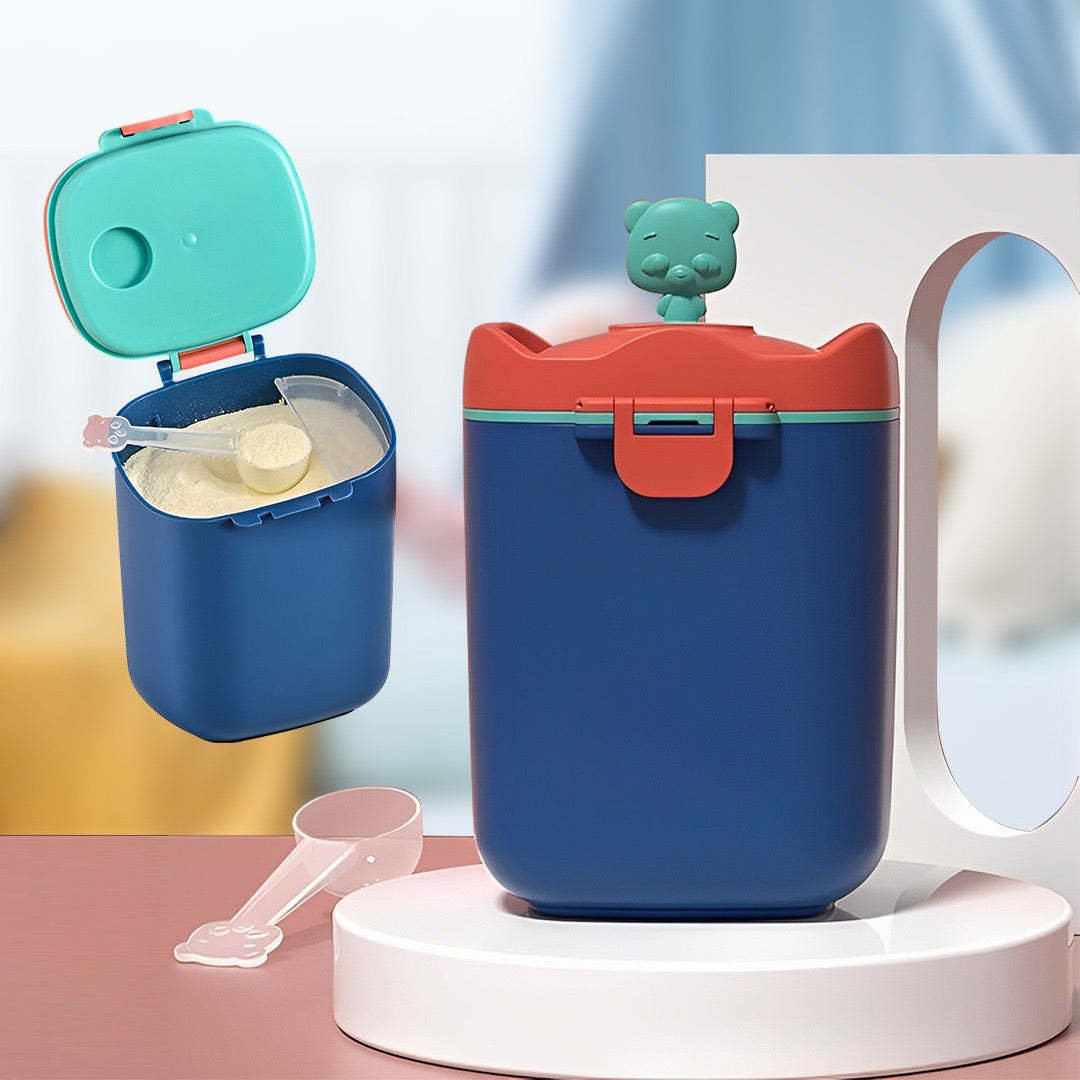 Baby Milk Storage Box with Scoop | Airtight Formula Dispenser & Snack Container