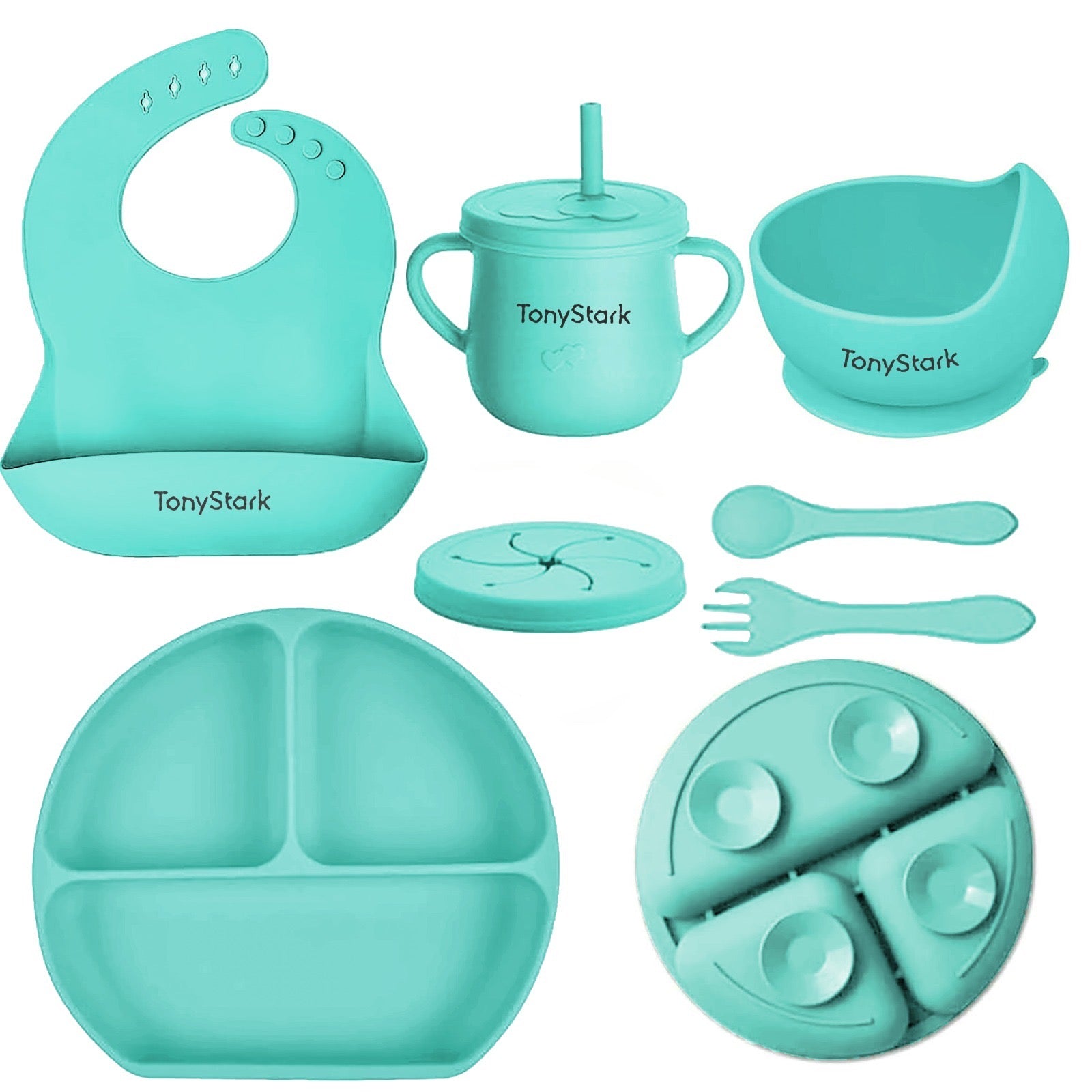 Silicone Feeding Set for Babies – 7-Piece Baby Weaning Essentials Set