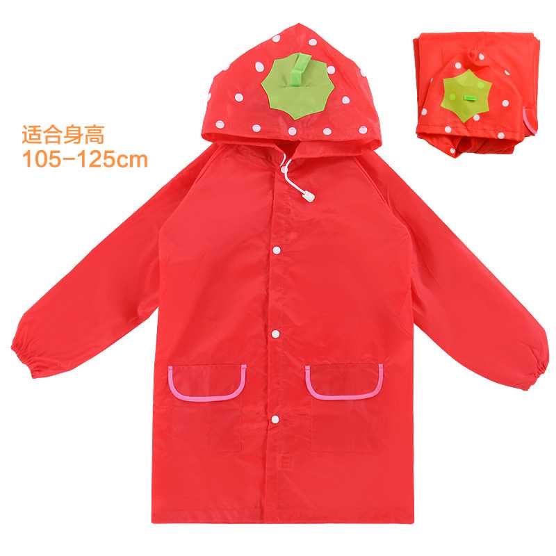 Poncho Raincoat for Kids Boys & Girls, Waterproof Polyester with Hood, Pockets & School Bag Cover, Lightweight Kids Rainwear for School, Outdoors Bright Colours, 3-7 Years