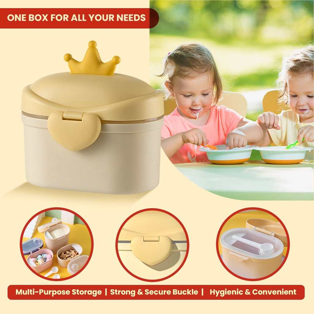 Baby Milk Storage Box with Scoop | Airtight Formula Dispenser & Snack Container