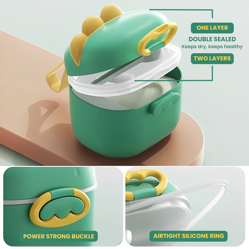 Baby Milk Storage Box with Scoop | Airtight Formula Dispenser & Snack Container