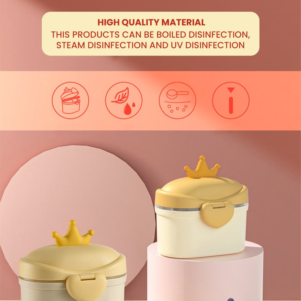 Baby Milk Storage Box with Scoop | Airtight Formula Dispenser & Snack Container