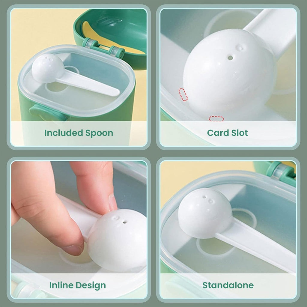 Baby Milk Storage Box with Scoop | Airtight Formula Dispenser & Snack Container