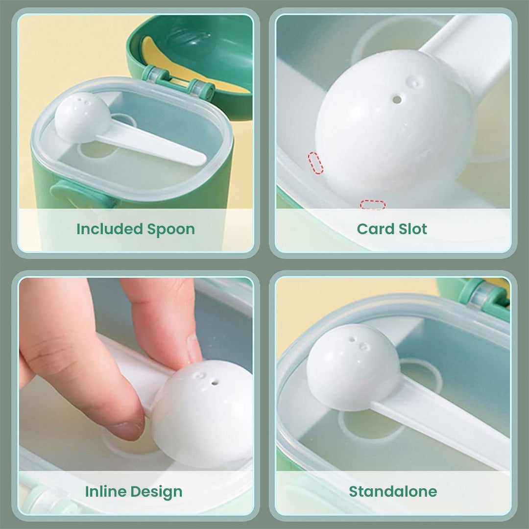 Baby Milk Storage Box with Scoop | Airtight Formula Dispenser & Snack Container