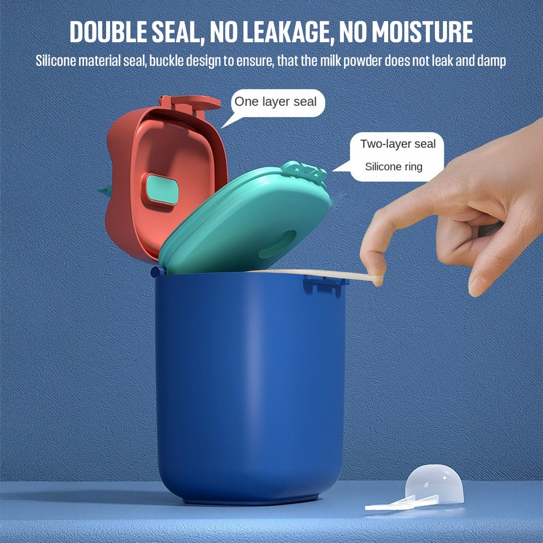 Baby Milk Storage Box with Scoop | Airtight Formula Dispenser & Snack Container