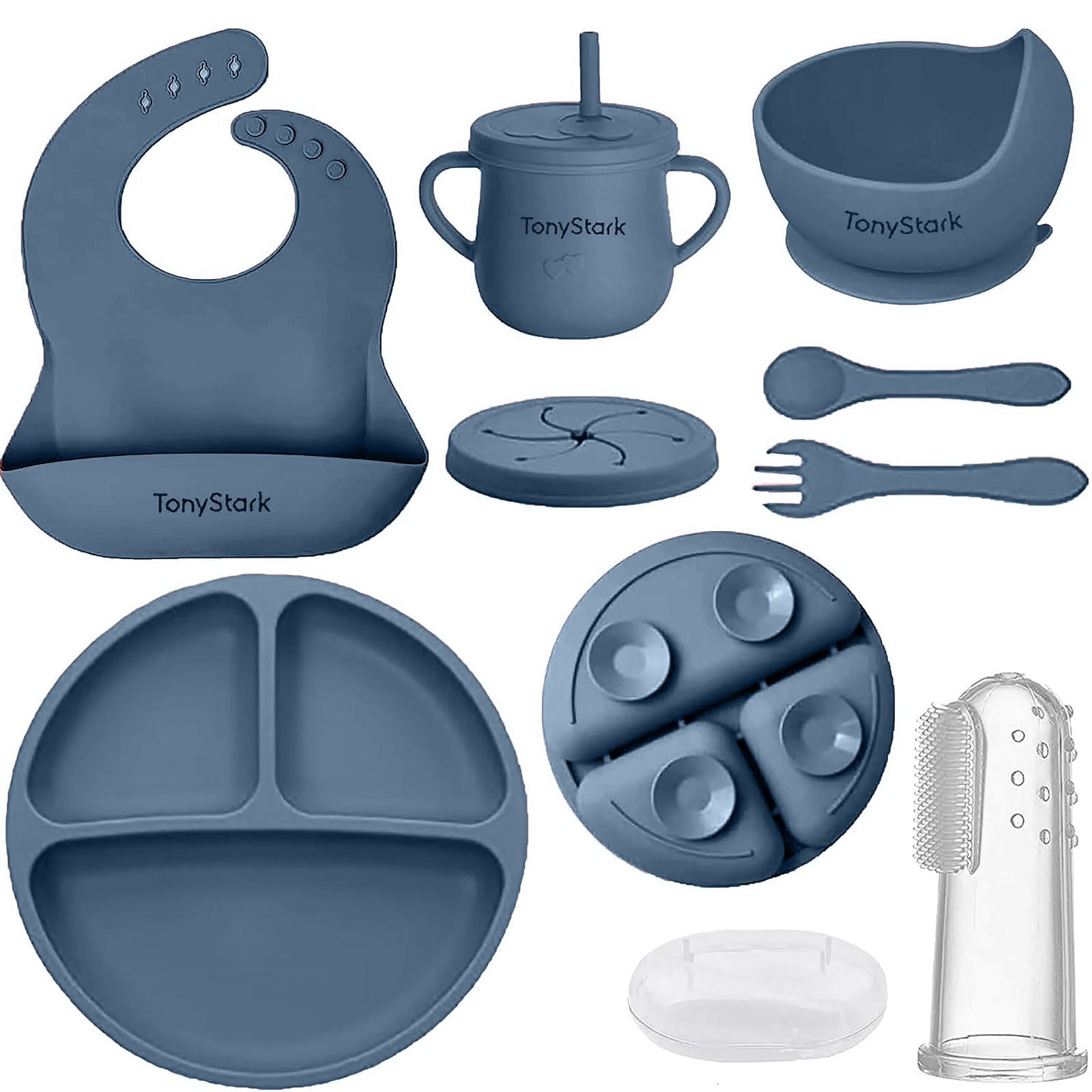 Silicone Feeding Set for Babies – 7-Piece Baby Weaning Essentials Set