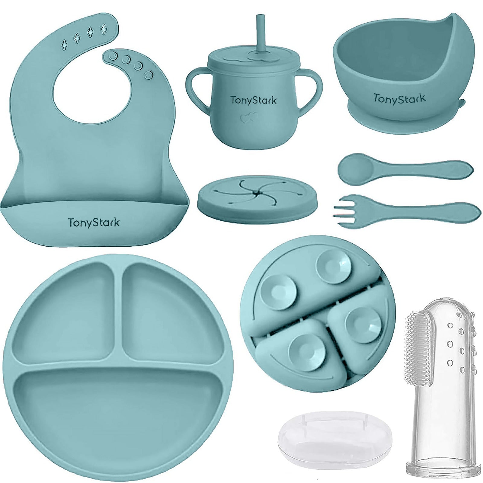 Silicone Feeding Set for Babies – 7-Piece Baby Weaning Essentials Set