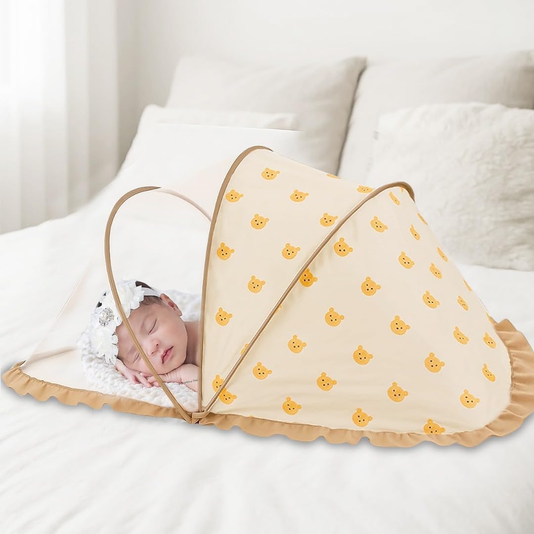 TONY STARK Big Size Foldable Baby Mosquito Net, for Safe & Easy Use, 135 x 65 x 65cms, for Babies & Toddlers (0 to 24 Months)