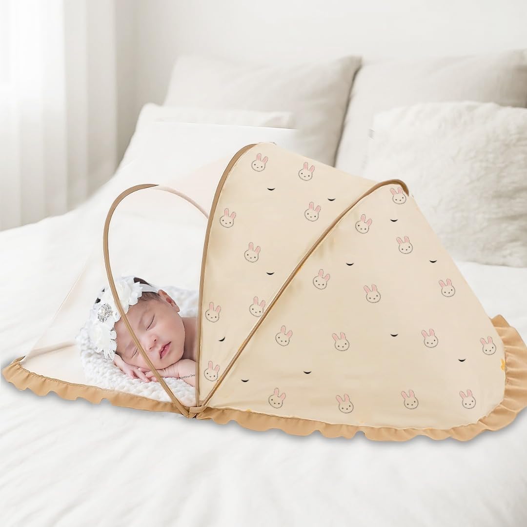 TONY STARK Big Size Foldable Baby Mosquito Net, for Safe & Easy Use, 135 x 65 x 65cms, for Babies & Toddlers (0 to 24 Months)